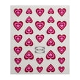 thumbnail image 1 of Pegatinas para decoración de uñas jinwen en forma de corazón color rosa, 1 of 8