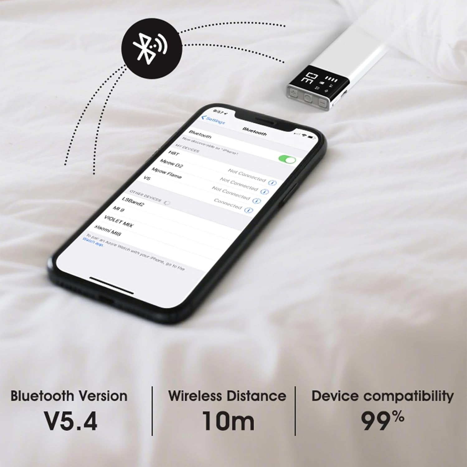 Under Pillow Speakers for Sleeping Bluetooth, Bone Conduction Technology, 3D White Noise Generator, TF Card MP3 Player 30/60/90min Timed Shutdown (Black)