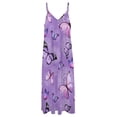 thumbnail image 6 of Purple Butterfly Dandelion Sleeveless Dress Dresses Women Summer Women's Summer Clothing, 6 of 9