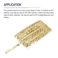 thumbnail image 3 of Uxcell 24 Yard Sequins Beaded Lace Trim 0.6 Inch Wave Sequin Braid Ribbon for Crafts, Gold, 3 of 4