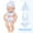 Blue, variant on bxhwj 7 Inch Realistic Baby Doll for Kids, Soft Elastomer Doll, Weighted Baby Doll for Children 3 , Cute Lifelike Doll, Stress Relief Toy for Kids and Adults