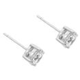thumbnail image 2 of Precious Stars Sterling Silver 6.5mm Round Cubic Zirconia Stud Earrings, 2 of 3