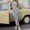 Grey, variant on Wedding Dress Women's Solid Color Vest And Pleated Slit Long Dress Two Piece Casual Set