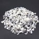 thumbnail image 1 of Xiao Hua 1 pieza de piedra triturada blanca irregular natural moteada en negro, sin perforar, adecuada para plantas en macetas, decoración de peceras, accesorios de joyería hechos a mano (3-5 mm), 1 of 4