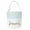 Green, variant on Purple Purple Embroidered Rabbit Design Easter Basket Handheld Tote For Egg Hunt Treats Durable Fabric Construction For Seasonal Celebrations