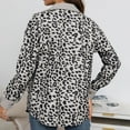 thumbnail image 4 of Babysbule Fall Jackets for Women OutfitWomen's Leopard Print Button Long Sleeve Jacket Shirt Coat Women's Tops Blouse, 4 of 5