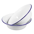 thumbnail image 4 of NIYANGLE Restaurant Enamelware Soup Bowls White 2Pcs, 4 of 8