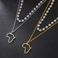 thumbnail image 4 of Africa Map Pendant Necklace for Women Map of Africa Country Pendant Necklace Layered Hollow Out Africa Continent African Jewelry Gift, 4 of 12
