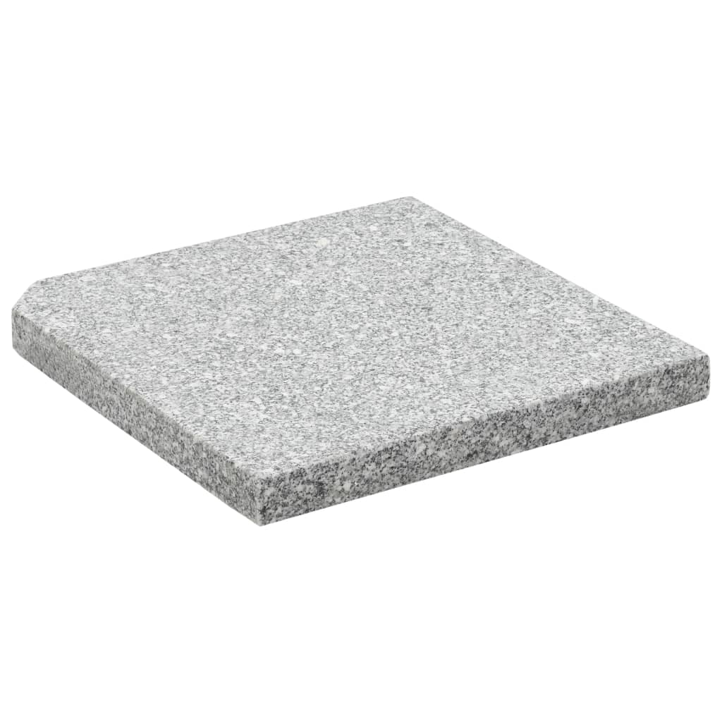 vidaXL Umbrella Base Weight Parasol Plate Patio Garden Outdoor Granite Square