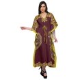 thumbnail image 3 of Moomaya Ladies Plus Size Kaftan Summer Wear Beach Coverup Kimono Caftan Dress, 3 of 6
