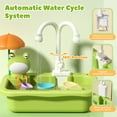 thumbnail image 4 of CUTE STONE Play Sink with Running Water, Kitchen Sink Toys with Upgraded Electric Faucet, Play Kitchen Toy Accessories, Pool Floating Fishing Toys for Water Play, Kids Role Play Dishwasher Toy, 4 of 10