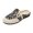 Black, variant on Womens Ethnic Woven Mules Slip on Backless Flat Shoes Comfortable Casual Walking Sandals