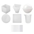 thumbnail image 2 of Silicone Resin Molds 5Pcs Resin Casting Molds Including Sphere, 2 of 8