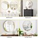 thumbnail image 3 of 18-pulgada small aluminum alloy frame high-definition eco-friendly gold round mirror para bathroom (over sink) entrada y vanity, 3 of 5