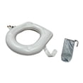 thumbnail image 1 of Cojín de soporte de inodoro inflable, cómoda inflación de aire de asiento de inodoro para el inodoro para hotel, pacientes con discapacidad, 1 of 8