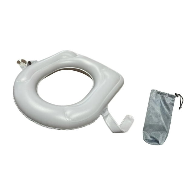 Cojín de soporte de inodoro inflable, cómoda inflación de aire de asiento de inodoro para el inodoro para hotel, pacientes con discapacidad