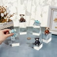 thumbnail image 3 of 5Pcs Clear Acrylic Cube Display Block 1.2/ 2/ 2.4/ 3.2/ 4 Inch High Solid Display Pedestal Stand for Gem Jewelry Display Displaying Pop Figures Cosmetic Showing 2x2inch for making, 3 of 9