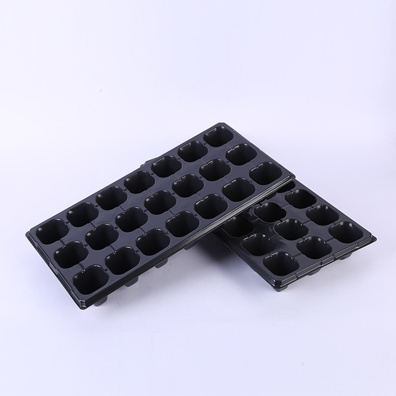 MUAXDA 21 Cell Seed Starter Trays, Cone-Shaped Plug Trays, Plastic Germination Trays for Greenhouse, Garden & Urban Farming (5Pcs)