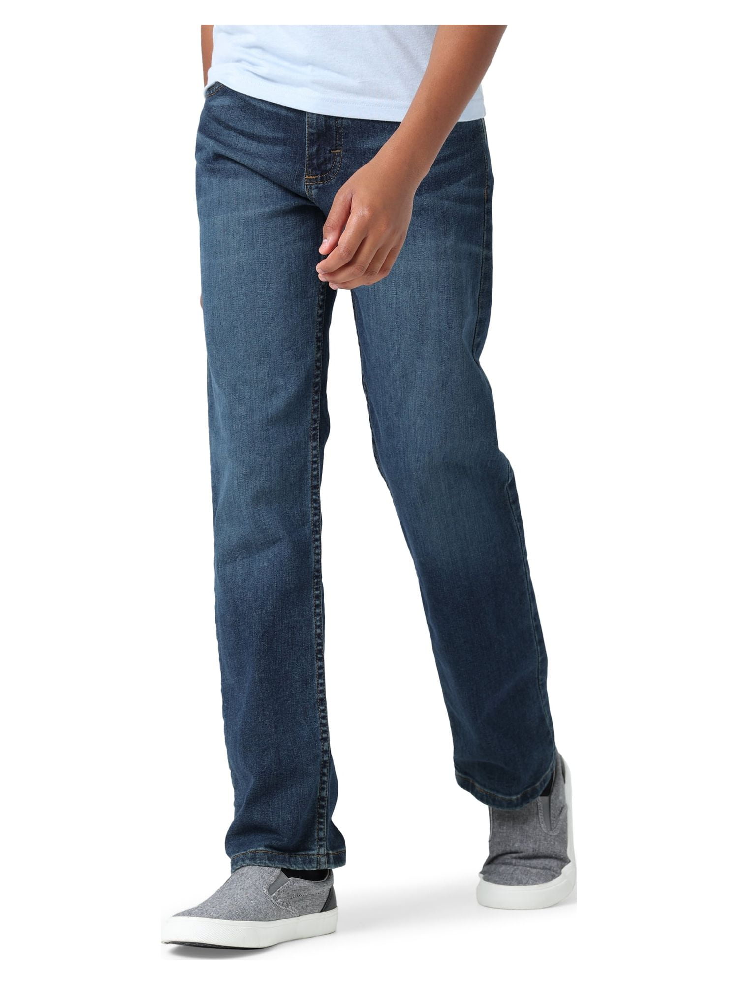 Wrangler® Boys Straight Fit Denim Jeans, Sizes 4-18 Regular, Slim, & Husky