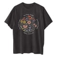 thumbnail image 5 of WREESH Loose Fit Round-Neck T-Shirts Women's Oversized Printed Short Sleeve Casual Tops Gray, 5 of 5