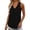 Black, variant on Athletic Tank Tops for Women Casual Plain Color Summer Tank Tops Adjustable Straps Comfy Round Neck Sleeveless Layering Shirts Cami Camisole 2026 Casual Basic Workout Shirts