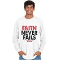thumbnail image 5 of Faith Never Fails Corinthians 5:7 Long Sleeve TShirt Men Women Brisco Brands S, 5 of 6