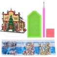 thumbnail image 4 of Mesa Con Pintura Diamantes para Mesa Oficina en Casa (cabaña Navidad), 4 of 9