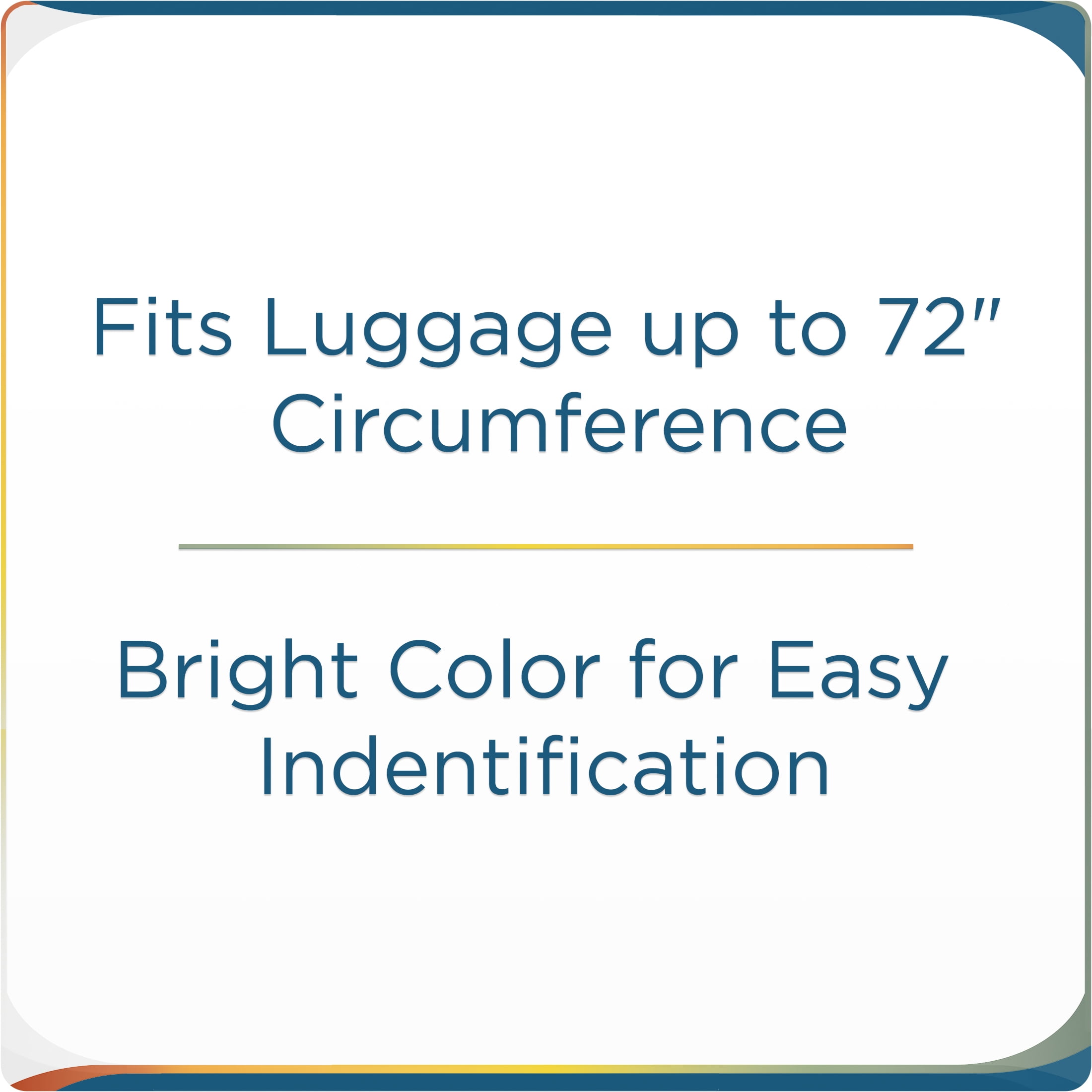 Protege Blue Luggage Strap With Secure Buckle, Fits Up To 72-Inch Suitcases