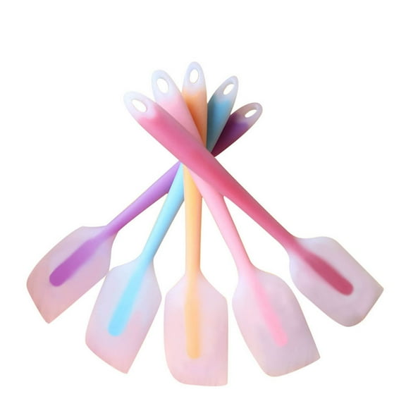 5pc Silicone Spatula Set ,Heat Resistant Cake Cream Butter Spatulas, Mixing Batter Scraper Non-Stick Flexible Baking Cooking ToolHeat Flexible Spatulas Cake Spatula Scraper Cooking