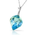 thumbnail image 2 of Galaxy Gold 14k 24" White Gold Necklace with Natural Twisted Spiral Blue Topaz, 2 of 3