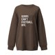thumbnail image 2 of Gibobby Casual Sudadera para Mujer Sudadera suelta para mujer cuello redondo para otoño e invierno(Café,CH), 2 of 4