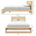 thumbnail image 4 of Gael Queen Size Bed Set with Slatted Bedframe and Headboard with Integrated Light, 4 of 8