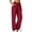 Red #061, variant on Scrub Pants for Women Straight Leg Drawstring Soft Stretch Medical Scrub Pants with Pockets, XL