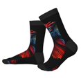 thumbnail image 2 of KLL Colorful Betta Fish Print Cool Socks Men's Women's Crew Socks Funny Crazy Novelty Stockings, 2 of 7
