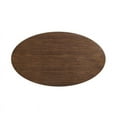 thumbnail image 6 of Modway Lippa 48" Oval MDF Wood Veneer Grain Dining Table in Walnut, 6 of 8