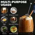 thumbnail image 5 of JEEXI Pro Milk Frother Handheld With Stand - Powerful Coffee Frother Electric Handheld Mixer & Foam Maker - Battery Operated Frother For Coffee, Lattes, Matcha & More, 5 of 8