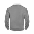thumbnail image 5 of Men Hoodies Casual Hoodies for Men with No Hood Full Zip Sweatshirt Color: Light Gray Size: L, 5 of 5