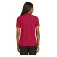 thumbnail image 2 of Port Authority Women's Short Sleeve Silk Touch Classic Polo Shirt Red 4X-Large, 2 of 4