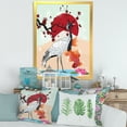 thumbnail image 3 of Designart 'Koi Fish With Crane Bird' Farmhouse Framed Art Print, 3 of 4