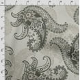 thumbnail image 3 of Soimoi Asian Paisley Printed, Japan Crepe SatinFabric, by The Yard 54 Inch Wide, Decorative Sewing Fabric for Dresses Kimonos Gowns, Olive Green, 3 of 5