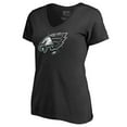 thumbnail image 2 of Women's Black Philadelphia Eagles X-Ray Slim Fit V-Neck T-Shirt, 2 of 3