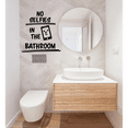 thumbnail image 2 of No Selfies In The Bathroom - Bathroom Rules Quotes Vinyl Wall Art Sticker Decal Home Bathroom Rest Room Comfort Room Rules Signage Ladies Gentlemen Toilet Room Wall Design Reminders Size (30x22 inch), 2 of 3