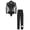 Black, variant on TiaoBug Latin Modern Ballroom Dance Outfit for Men Shiny Long Sleeves Deep V Neck Latin Leotard with Black Trousers Blue XL