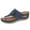 Blue, variant on Daznico Women's Sandal - Women Summer Solid On Casual Open Toe Wedges Comfortable Beach Shoes Sandals Slippers,Size 8