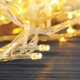 thumbnail image 2 of Cadena de luces LED de 300 para interiores y exteriores, luces navideñas de color blanco cálido con cable transparente, cadena de luces enchufable para dormitorio y jardín, 2 of 7