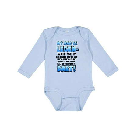 

Inktastic Legendary Dad Gift Baby Boy or Baby Girl Long Sleeve Bodysuit