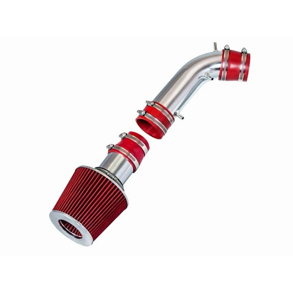 Rtunes Racing Short Ram Air Intake Kit   Filter Combo RED Compatible For 96-98 Toyota 4Runner 3.4L / 95-98 Toyota T100 / Toyota Tacoma 3.4L