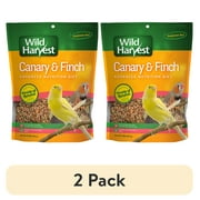 (2 pack) Wild Harvest Super Premium Canary and Finch Food, 2 lb