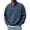 01 Navy, variant on Awdenio Men's Sweatshirt Big and Tall Waffle Shirt Oversized Button Down Pullover Comfy Clothes