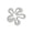White, variant on Silicone Trivets for Hot Dishes,Irregular Abstract Flower Non-slip Heat Insulation Mat for Tabletop Protector,Perfect for Dining Table,Kitchen Counter,Black
